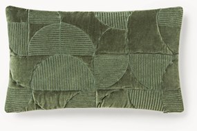 Geborduurde kussenhoes Verina met geometrisch patroon