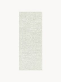 Handgeweven in- & outdoor loper Rika met vintage ruitjesmotief