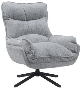 Starfurn Vera Fauteuil Chenille Stof Lichtgrijs Draaibaar