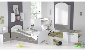 Peuter Wit grijs Eenpersoonsbed Oscar - Voor kinderen Kinderen Peuter Junior 5056231702416 Children's Beds Home, 140 x 70, Nee, Geen Children's Beds H