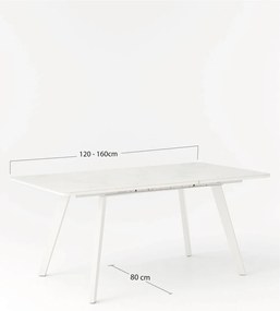 Vidbar uitschuifbare tafel
