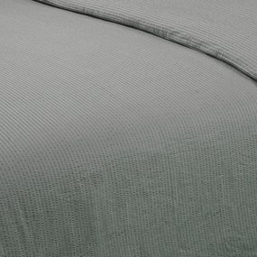 Dekbedovertrek Seersucker - 100% katoen - 140x200/220 - antraciet