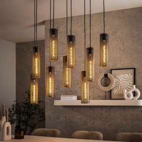 Trapse Eettafel Lamp Metaalgaas Zwart