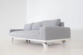 Flow. Easey 3-zits loungebank lead chiné All Weather loungeset  Sunbrella Loungebank Stoel-bank loungeset outdoor textiel - weerbestendig