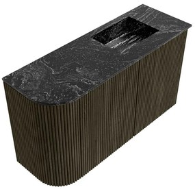 Mondiaz Joya DLux 70cm toiletmeubel ronding links shadow met wastafel faye rechts 1 kraangat lava