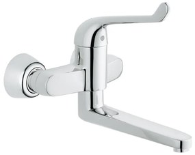 GROHE Euroeco veiligheids wandkraan draaibare uitloop chroom 32793000