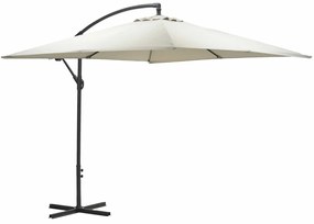 Garden Impressions Corfu parasol 250x250 - donker grijs - zand