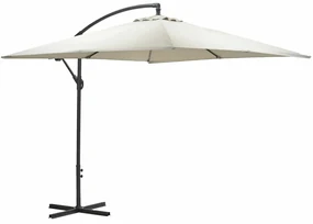 Garden Impressions Corfu parasol 250x250 - donker grijs - zand