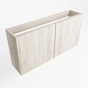 Mondiaz FOWY fonteinonderkast - 80x22x50cm - 2 deuren - push to open - softclose - Light Brown Grey FOWYTO80LBG2D