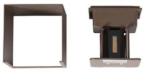 Buiten wandlamp roestbruin incl. LED 2-lichts IP54 - Edwin