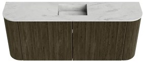 Mondiaz Joya DLux 105cm toiletmeubel ronding links/rechts shadow met wastafel faye midden 1 kraangat opalo