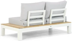 Loungeset 6 personen Aluminium/teak Wit Lifestyle Garden Furniture Ravalla/Seaside