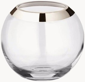 Mondgeblazen kristallen vaas Mirinde met platinarand