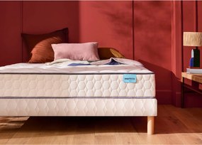 Matras met 580 pocketveren in 3 zones en een gestoffeerde lattenbodem, COSY LIT 2