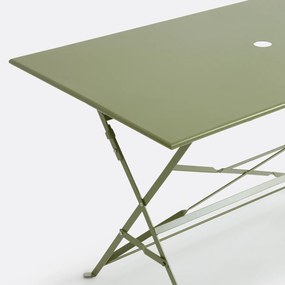 Rechthoekige plooibare tafel, metaal, Ozevan