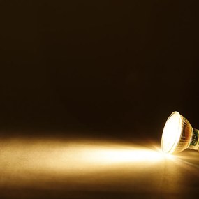 Set van 6 GU10 LED lampen 3W 200 lm 2200K