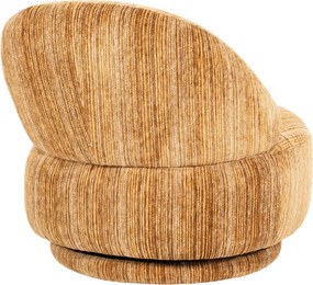 Retro Stoffen Fauteuil Mosterd