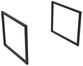 Muebles framepoten voor badkamermeubel zwart mat 33x43cm