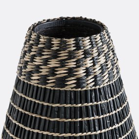 Decoratieve kruik in bamboe H53 cm, Plooming