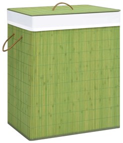 vidaXL Wasmand 100 L bamboe groen