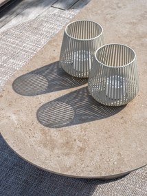 4 Seasons Outdoor Boaz loungetafel terre met ovaal blad 150 x 60 cm (H 35 cm) Loungetafel   beige weerbestendig