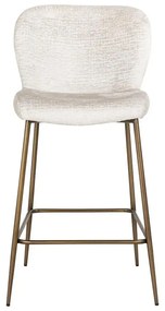 Richmond Interiors Darby Luxe Counterstoel Zachte Stof Creme