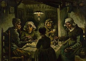 Vincent van Gogh - Kunstdruk The Potato Eaters, 1885, (40 x 30 cm)