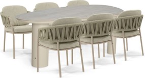 Tuinset 6 personen  Rope Zand/Beige 4 Seasons Outdoor Calma/Guave