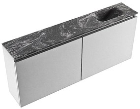 Mondiaz Ture DLux toiletmeubel 120cm plata met wastafel lava rechts zonder kraangat