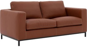 Goossens Excellent Bank Massimo cognac, leer, 2,5-zits, urban industrieel
