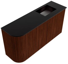 Mondiaz Joya 80cm toiletmeubel ronding links ruby met wastafel faye rechts 1 kraangat urban