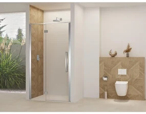 Van Rijn Products Van Rijn Products Deur aan vast deel incl. stabilisatiestang helder glas incl. glasbehandeling (970-990) x 2000 Chroom beslag en greep ST07300100HECH