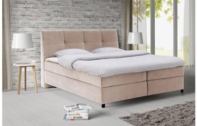 Goossens Basic Boxspring Compleet Gusta, Vlak 160 x 200 cm (=2x 80 x 200 cm) met hoofdbord