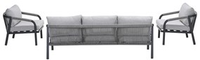 Garden Impressions Tarera loungeset 4-delig - donker grijs