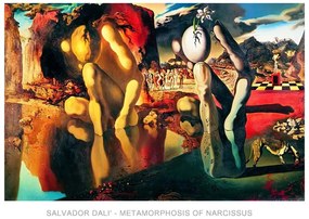 Salvador Dali - Metamorphosis Of Narcissus Kunstdruk, Salvador Dalí, (70 x 50 cm)