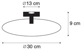 Oosterse plafondlamp goud - KongeOosters E27 rond Binnenverlichting Lamp