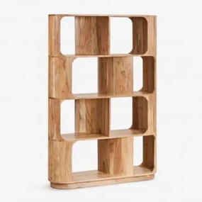 120x170 Cm Houten Rek Diepe Rustiek Acaciabruin - Sklum