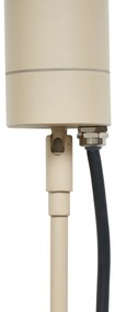 Buitenlamp Prikspot crème GU10 50mm verstelbaar IP44 incl. snoer en stekker - Solo Modern GU10 IP44 Buitenverlichting rond