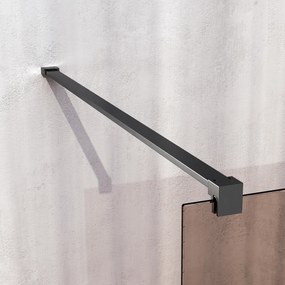 Brauer Oblivion inloopdouche bronsglas 100cm gunmetal geborsteld PVD