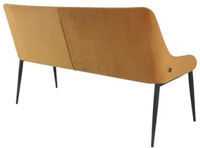 House of Rebels Eetkamerbank - Beau - 150 cm - Velvet - Okergeel - House of Rebels