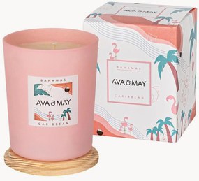 Handgemaakte geurkaars Bahamas (kokosnoot, vanille, monoi)