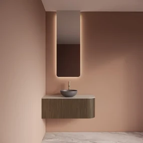Gliss Design Lucis spiegel rechthoekig 40x120cm met handsensor