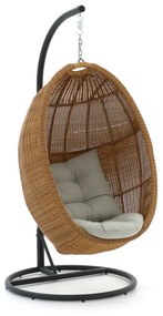 Hangstoel tuin | Manifesto  Lucana | Wicker (vlechtwerk) | Taupe | Tuinstoel | Kees Smit Tuinmeubelen