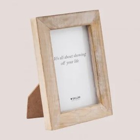 Nerva Mangohouten Fotolijst Vintage Wit Hout & 9 X 13 Cm - Sklum