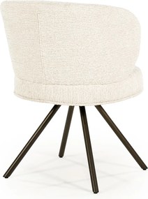 Eleonora Jayson Eetstoel Brons Frame Beige
