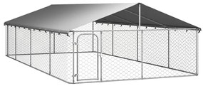 vidaXL Hondenkennel voor buiten met dak 600x300x150 cm