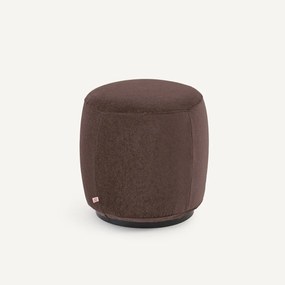 Voetenbank van linnen fluweel, Rosebury, ontwerp Emmanuel Gallina