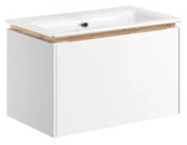 Crosswater Mada badmeubelset - 60x36.7x36cm - 1 wasbak - zonder kraangat - mat wit SW928027 SW928221