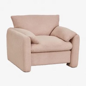 Pack Van 2 Gestoffeerde Serra Fauteuils Chenille Roze - Sklum