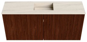 Mondiaz Joya DLux 90cm toiletmeubel ruby met wastafel faye midden 1 kraangat meli